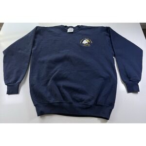 Eagle USA‎ Embroidered Heavyweight Crewneck Sweatshirt XL Navy Newport RI Union